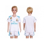 Real Madrid Blank White Home Kid Soccer Club Jersey