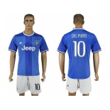 Juventus #10 Del Piero Away Soccer Club Jersey 1