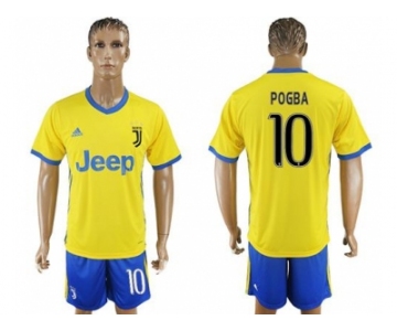 Juventus #10 Pogba Away Soccer Club Jersey