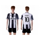 Juventus #10 Pogba Home Soccer Club Jersey 1