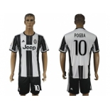 Juventus #10 Pogba Home Soccer Club Jersey 2