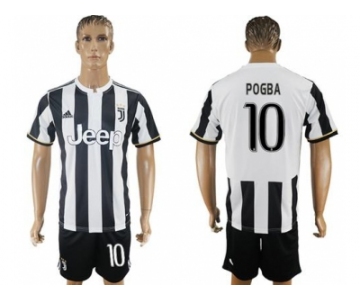 Juventus #10 Pogba Home Soccer Club Jersey