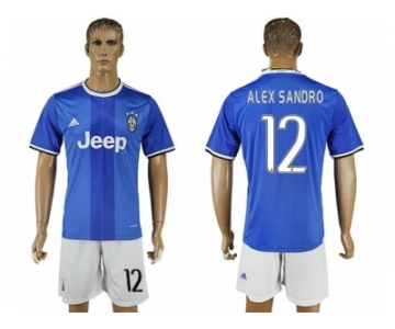 Juventus #12 Alex Sandro Away Soccer Club Jersey 3