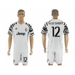 Juventus #12 Alex Sandro SEC Away Soccer Club Jersey