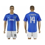 Juventus #14 Llorente Away Soccer Club Jersey 1