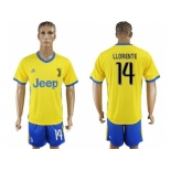 Juventus #14 Llorente Away Soccer Club Jersey