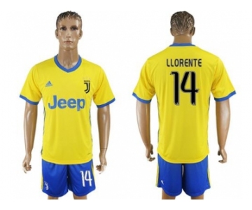 Juventus #14 Llorente Away Soccer Club Jersey