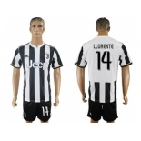 Juventus #14 Llorente Home Soccer Club Jersey