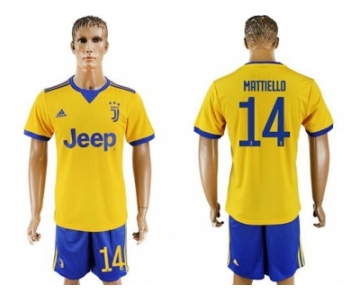 Juventus #14 Mattiello Away Soccer Club Jersey