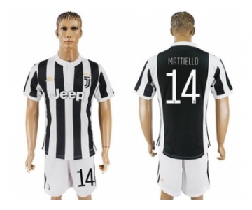 Juventus #14 Mattiello Home Soccer Club Jersey