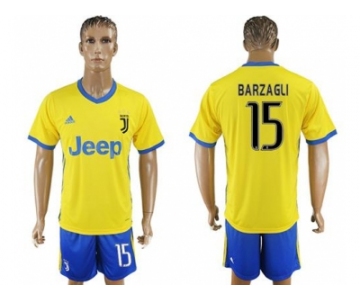 Juventus #15 Barzagli Away Soccer Club Jersey 1