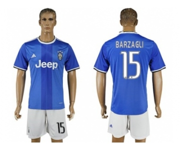 Juventus #15 Barzagli Away Soccer Club Jersey 3