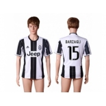 Juventus #15 Barzagli Home Soccer Club Jersey 3