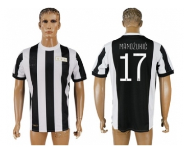 Juventus #17 Mandzukic 120th Anniversary Soccer Club Jersey