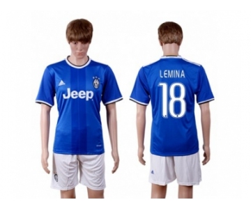 Juventus #18 Lemina Away Soccer Club Jersey 1