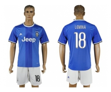 Juventus #18 Lemina Away Soccer Club Jersey 2