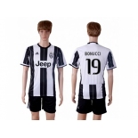 Juventus #19 Bonucci Home Soccer Club Jersey 3