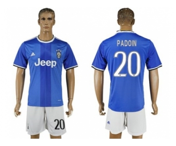 Juventus #20 Padoin Away Soccer Club Jersey