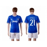 Juventus #21 Dybala Away Soccer Club Jersey 2