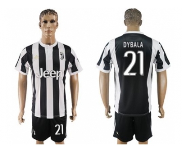 Juventus #21 Dybala Home Soccer Club Jersey 1