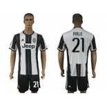 Juventus #21 Pirlo Home Soccer Club Jersey 2