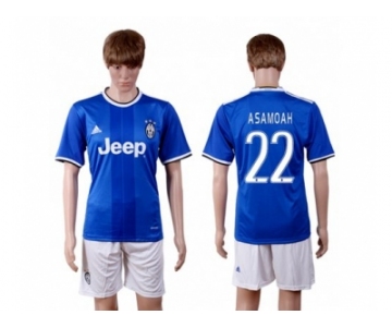 Juventus #22 Asamoah Away Soccer Club Jersey 1