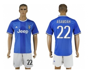 Juventus #22 Asamoah Away Soccer Club Jersey 2