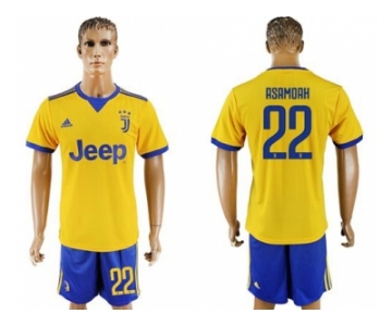 Juventus #22 Asamoah Away Soccer Club Jersey