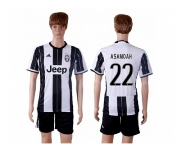 Juventus #22 Asamoah Home Soccer Club Jersey 1