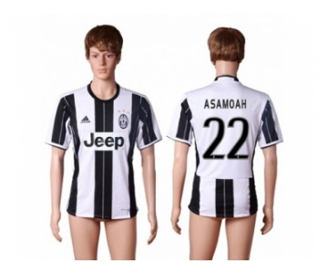 Juventus #22 Asamoah Home Soccer Club Jersey 3