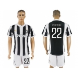 Juventus #22 Asamoah Home Soccer Club Jersey