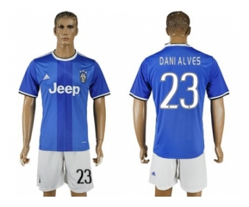 Juventus #23 Dani Alves Away Soccer Club Jersey 2