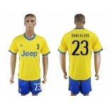 Juventus #23 Dani Alves Away Soccer Club Jersey