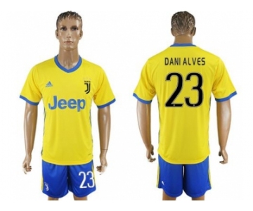 Juventus #23 Dani Alves Away Soccer Club Jersey