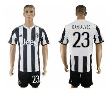 Juventus #23 Dani Alves Home Soccer Club Jersey 2