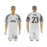 Juventus #23 Vidai SEC Away Soccer Club Jersey