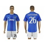 Juventus #26 Lichtsteiner Away Soccer Club Jersey 1