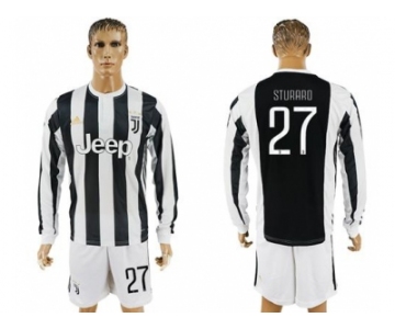 Juventus #27 Sturaro Home Long Sleeves Soccer Club Jersey