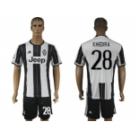 Juventus #28 Khedira Home Soccer Club Jersey 1