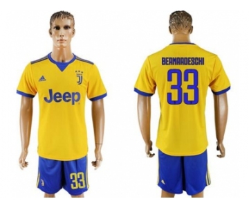 Juventus #33 Bernardeschi Away Soccer Club Jersey 1