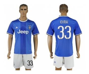 Juventus #33 Evra Away Soccer Club Jersey 1