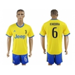 Juventus #6 Khedira Away Soccer Club Jersey 1