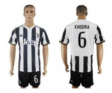 Juventus #6 Khedira Home Soccer Club Jersey 2