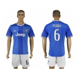 Juventus #6 Pogba Away Soccer Club Jersey