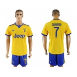 Juventus #7 Cuadrado Away Soccer Club Jersey