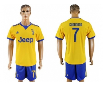 Juventus #7 Cuadrado Away Soccer Club Jersey