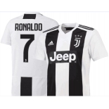 Juventus #7 Ronaldo White Home Soccer Club Jersey