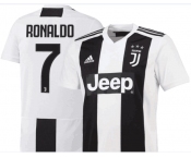 Juventus #7 Ronaldo White Home Soccer Club Jersey