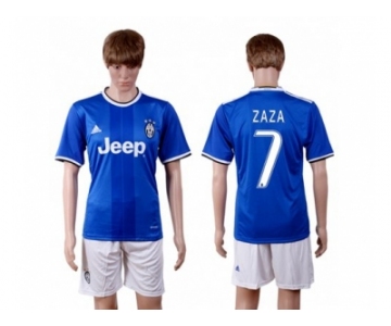 Juventus #7 Zaza Away Soccer Club Jersey 1