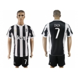 Juventus #7 Zaza Home Soccer Club Jersey